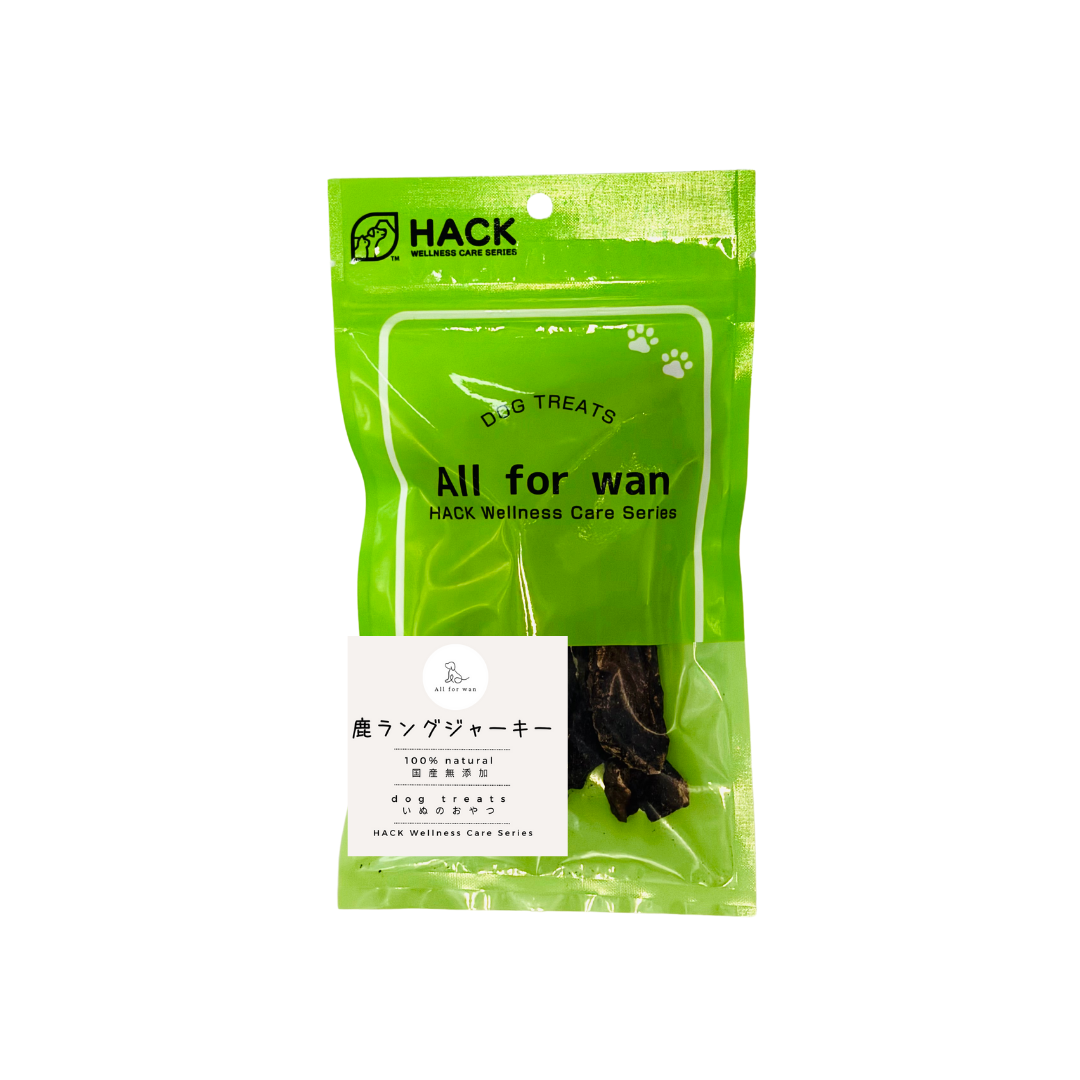 オールフォー・ワン 国産100%鹿ラング(肺)ジャーキー 30g
